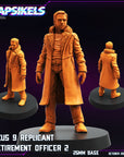 Nexus 9 Replicant Retirement Officer - 3d Printed Miniature Sculpted by Papsikels Miniatures