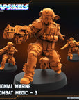 Colonial Marine Combat Medic Team - 3d Printed Miniature Sculpted by Papsikels Miniatures