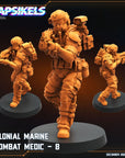 Colonial Marine Combat Medic Team - 3d Printed Miniature Sculpted by Papsikels Miniatures