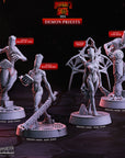 Demon Priests - Demon's Gate - 3d Printed Miniature Sculpted by Cast N Play