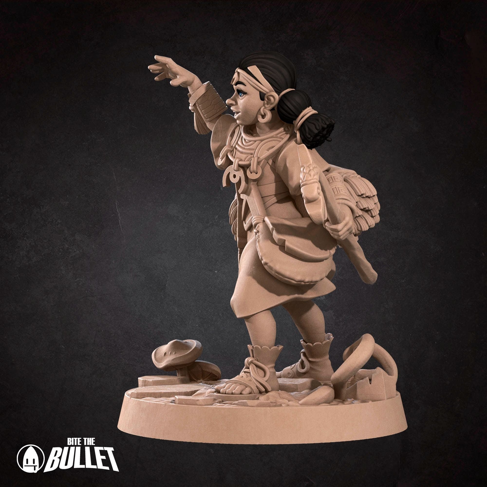 Human Summoner - Iconic Heroes - 3d Printed Miniature sculpted by Bite the Bullet