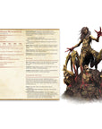 Aranea Drider Necromancer - Godly Avatars - 3d Printed Miniature Sculpted by Printed Obsession