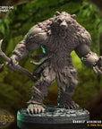 Vardelf the Shapeshifter, Werebear Form - 3d Printed Miniature Sculpted by Crippled God Foundry