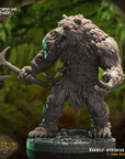 Vardelf the Shapeshifter, Werebear Form - 3d Printed Miniature Sculpted by Crippled God Foundry