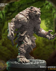 Vardelf the Shapeshifter, Werebear Form - 3d Printed Miniature Sculpted by Crippled God Foundry