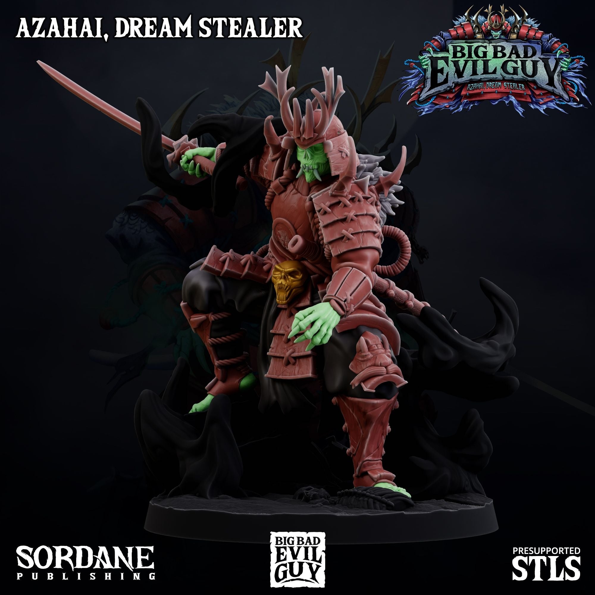 Azahai, Dream Stealer - 3d Printed Miniature Sculpted by Big Bad Evil Guys