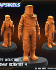 Papz Industries Hazmat Scientist - 3d Printed Miniature Sculpted by Papsikels Miniatures