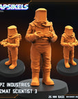 Papz Industries Hazmat Scientist - 3d Printed Miniature Sculpted by Papsikels Miniatures