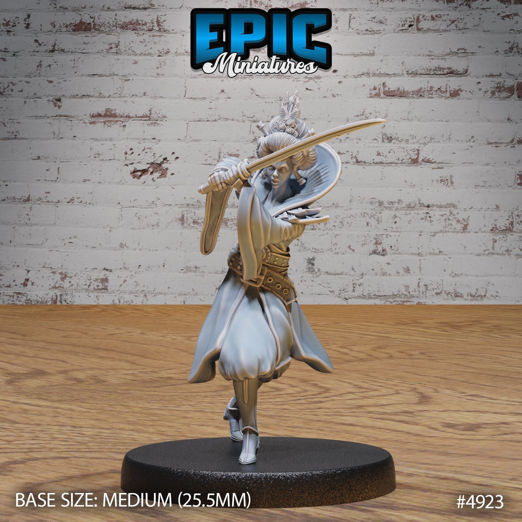 Warrior Empress - 3d Printed Miniature Sculpted by Epic Miniatures