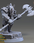 Theon Foulcurse - Fighting Philosophers of Corm (Rhinofolk) - 3d Printed Miniature sculpted by Daybreak Miniatures