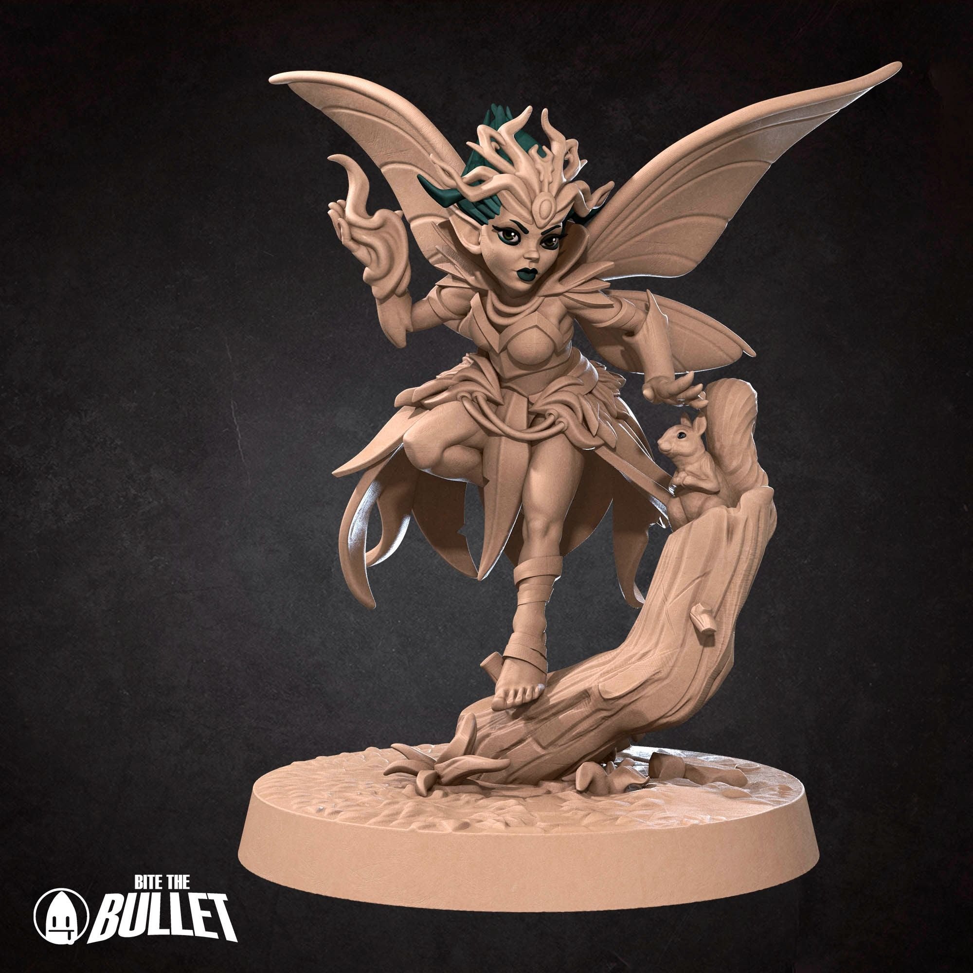Pixie Sorceress - Pixies - 3d Printed Miniature sculpted by Bite the Bullet