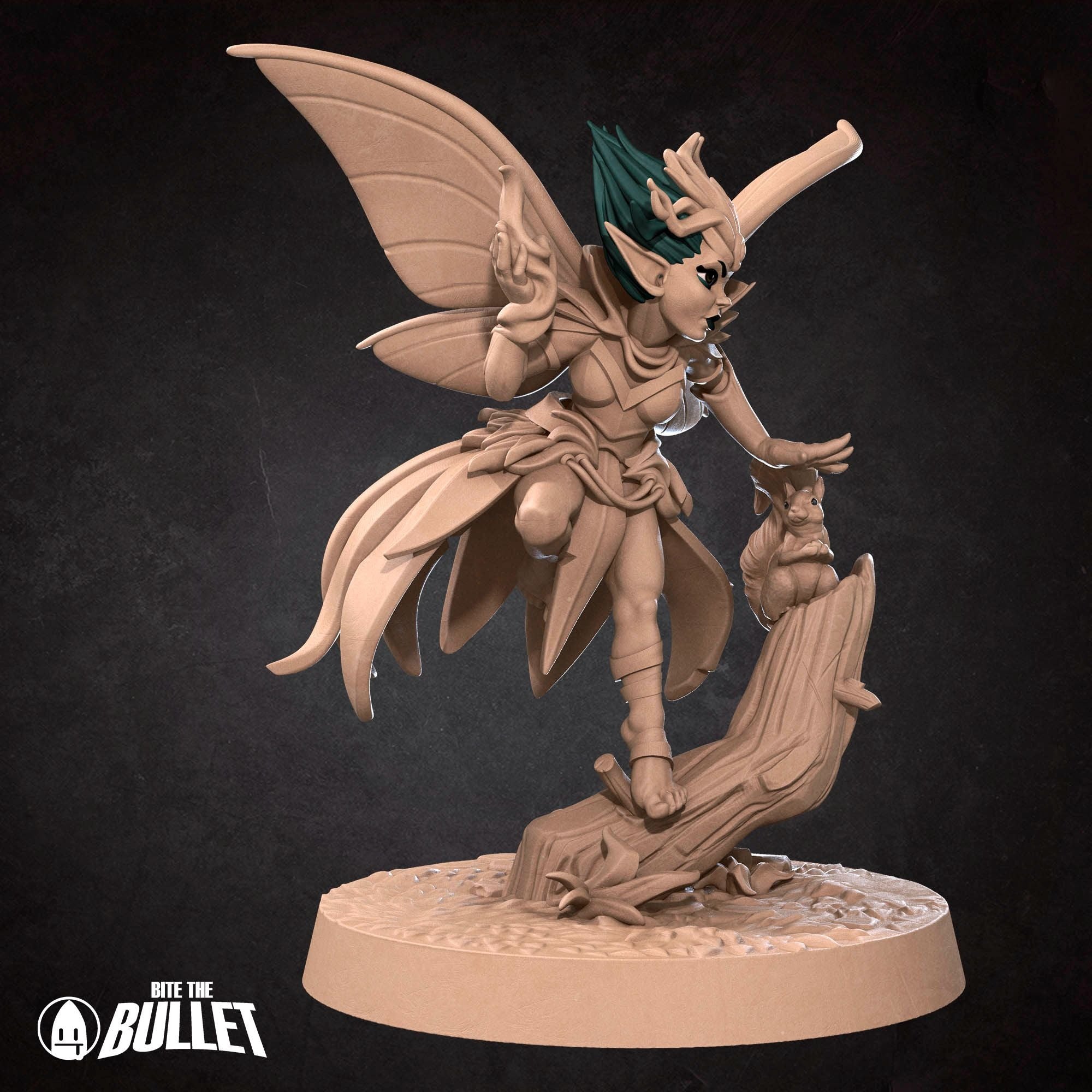 Pixie Sorceress - Pixies - 3d Printed Miniature sculpted by Bite the Bullet