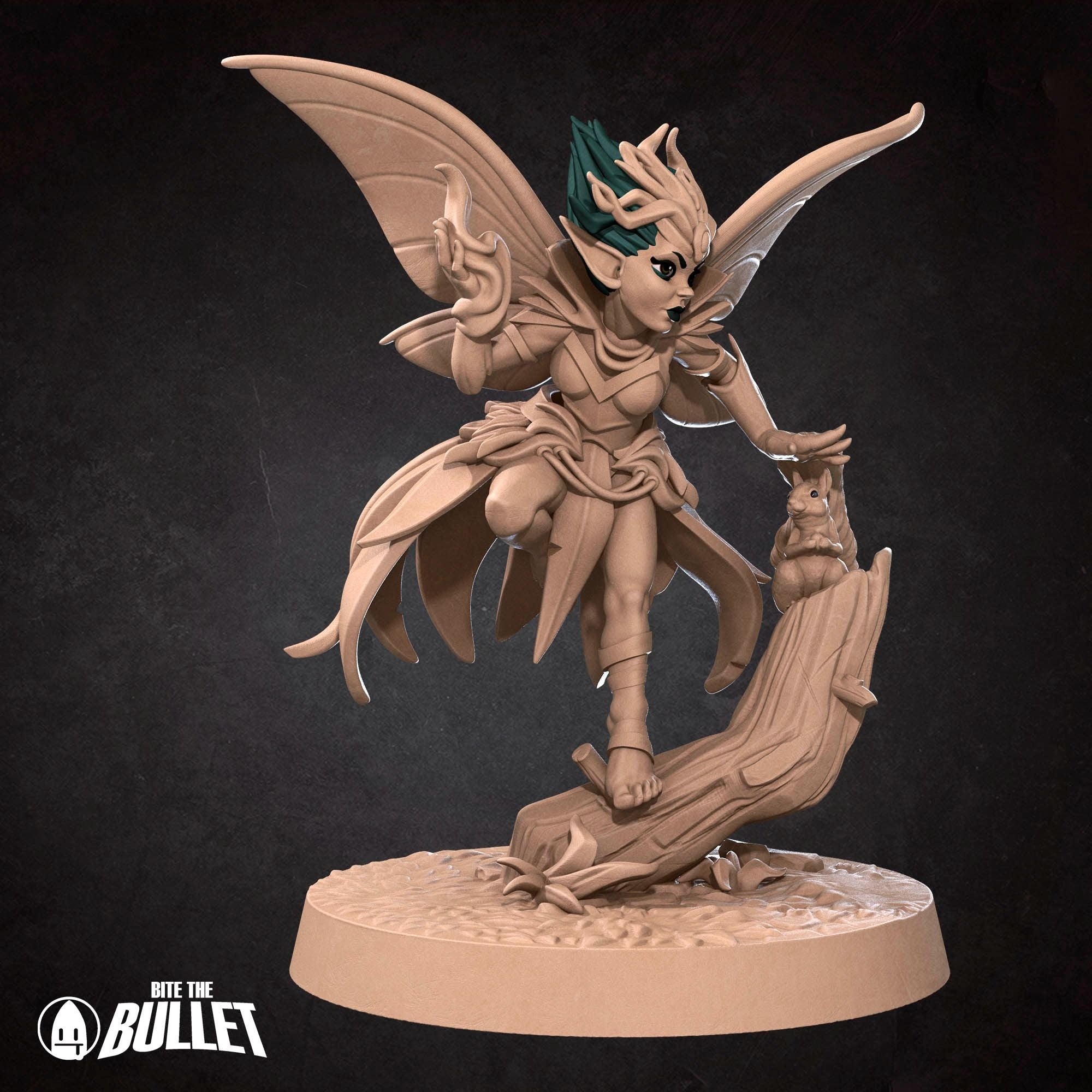 Pixie Sorceress - Pixies - 3d Printed Miniature sculpted by Bite the Bullet