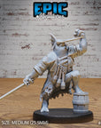 Sawhead Pirate - 3d Printed Miniature Sculpted by Epic Miniatures