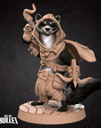 Ferretfolk Rogue - Grove Haven - 3d Printed Miniature sculpted by Bite the Bullet