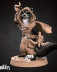 Ferretfolk Rogue - Grove Haven - 3d Printed Miniature sculpted by Bite the Bullet