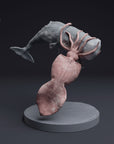 Colossal Squid Vs Sperm Whale - 3d Printed 1:100 Scale Miniature Sculpted by Animal Den
