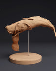 Colossal Squid Vs Sperm Whale - 3d Printed 1:100 Scale Miniature Sculpted by Animal Den