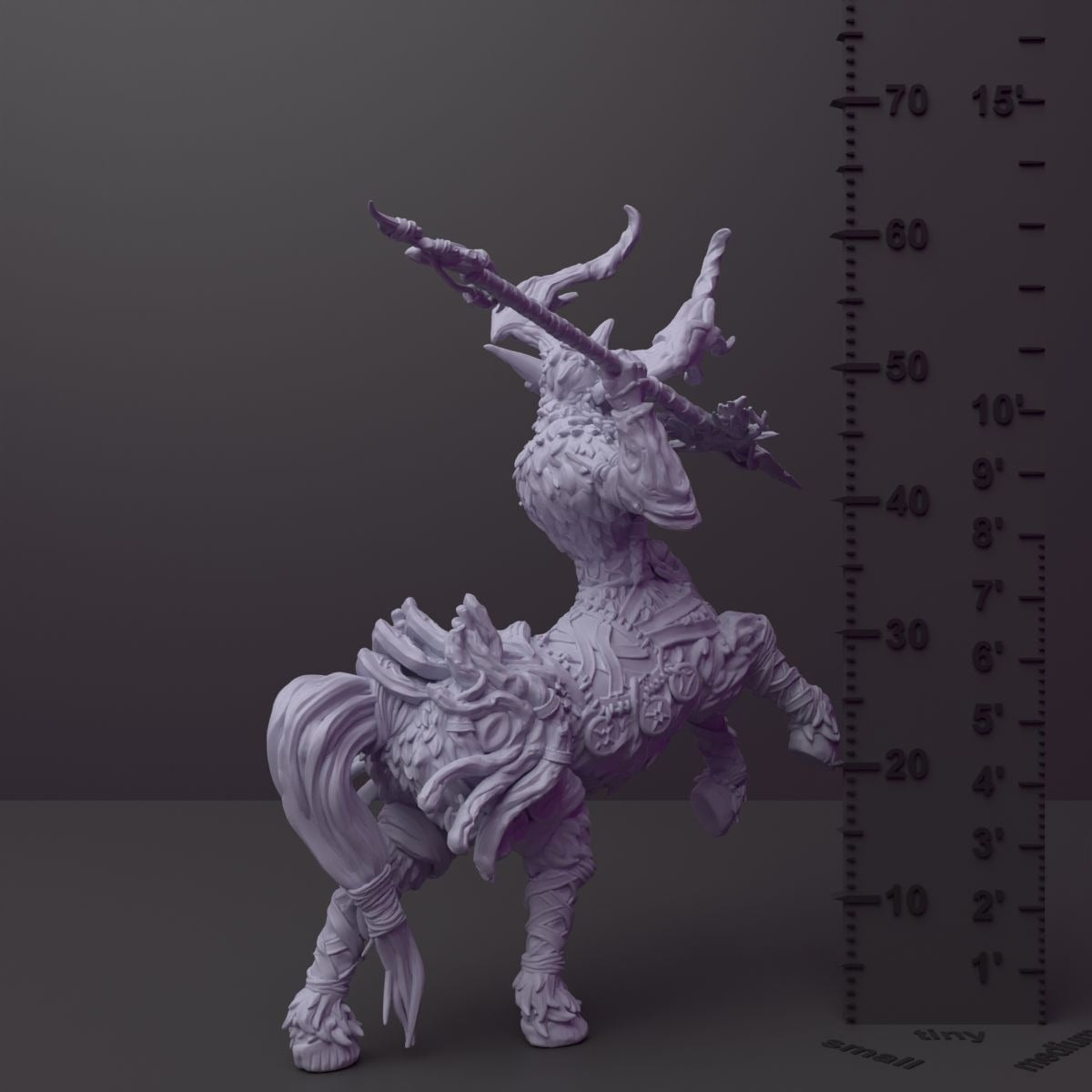 Dark Forest Centaurs - Army of Darkness: Dark Elves - 3d Printed Miniature Sculpted by Monolith Arts