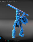 Yarobati Warrior - Yarobati Undead - 3d Printed Miniature Sculpted by Blue Wyvern