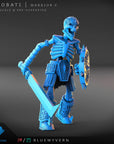 Yarobati Warrior - Yarobati Undead - 3d Printed Miniature Sculpted by Blue Wyvern