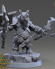 Himerius Halfhorn - Fighting Philosophers of Corm (Rhinofolk) - 3d Printed Miniature sculpted by Daybreak Miniatures