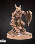 Kobold Barbarian - Kobold DND - 3d Printed Miniature sculpted by Bite the Bullet