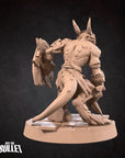 Kobold Barbarian - Kobold DND - 3d Printed Miniature sculpted by Bite the Bullet