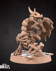 Kobold Barbarian - Kobold DND - 3d Printed Miniature sculpted by Bite the Bullet