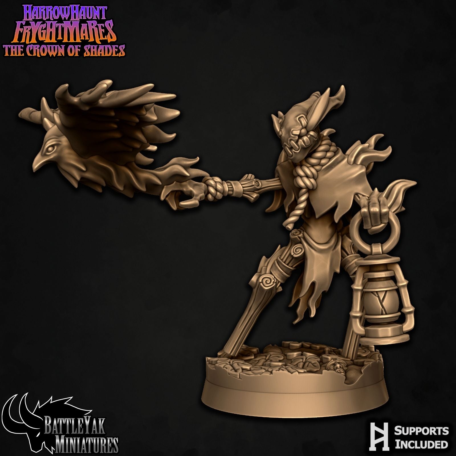 Harrowhaunt Candlejacks - Harrowhaunt Fryghtmares - 3d Printed Miniature Sculpted by Battle Yak Miniatures