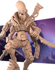 Idarien Operative - Bullet Galaxy - 3d Printed Miniature sculpted by Bite the Bullet