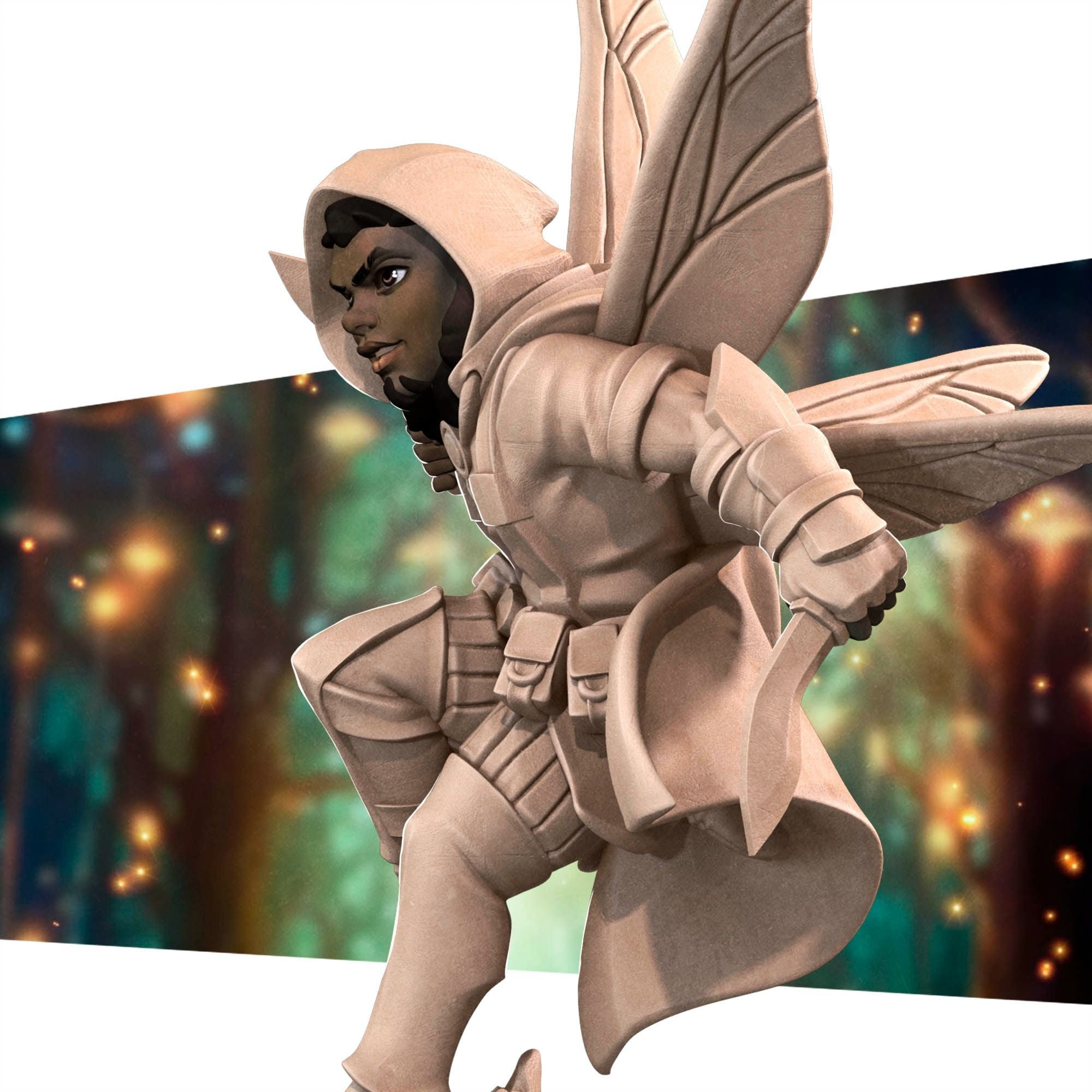 Pixie Rogue - Pixies - 3d Printed Miniature sculpted by Bite the Bullet
