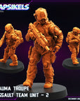 Trauma Troupe Assault Team - 3d Printed Miniature Sculpted by Papsikels Miniatures