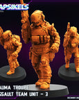 Trauma Troupe Assault Team - 3d Printed Miniature Sculpted by Papsikels Miniatures