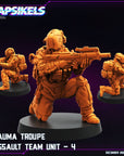 Trauma Troupe Assault Team - 3d Printed Miniature Sculpted by Papsikels Miniatures