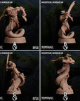 Nayantari Barbarian- Dino Domination - 3d Printed Miniature Sculpted by Sordane Publishing