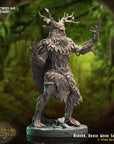 Bihorn, Druid Wood Shifter- 3d Printed Miniature Sculpted by Crippled God Foundry