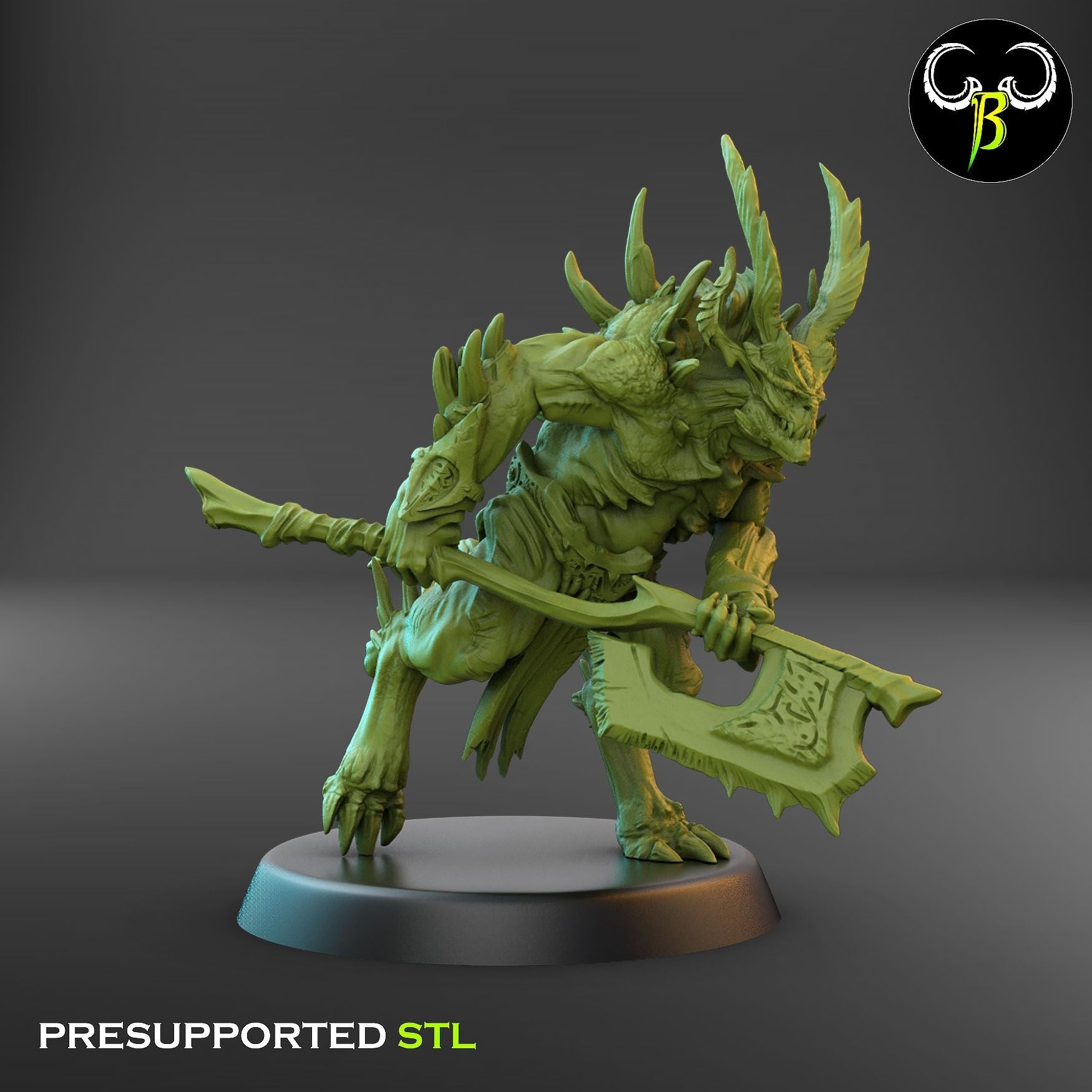 Gorebreaker Squad - Dark Legions - 3d Printed Miniature Sculpted by Clay Beast Creations