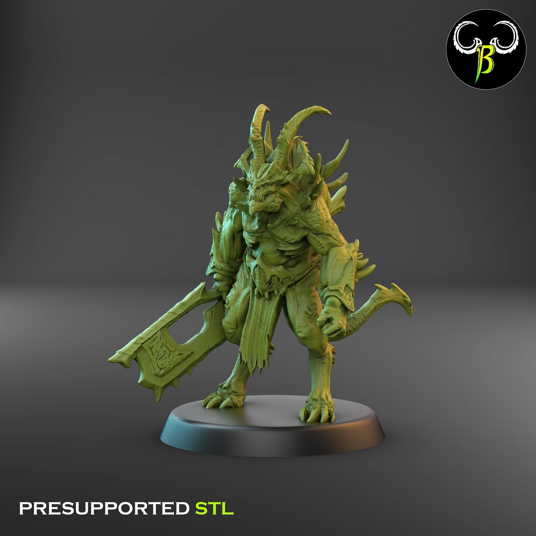 Gorebreaker Squad - Dark Legions - 3d Printed Miniature Sculpted by Clay Beast Creations