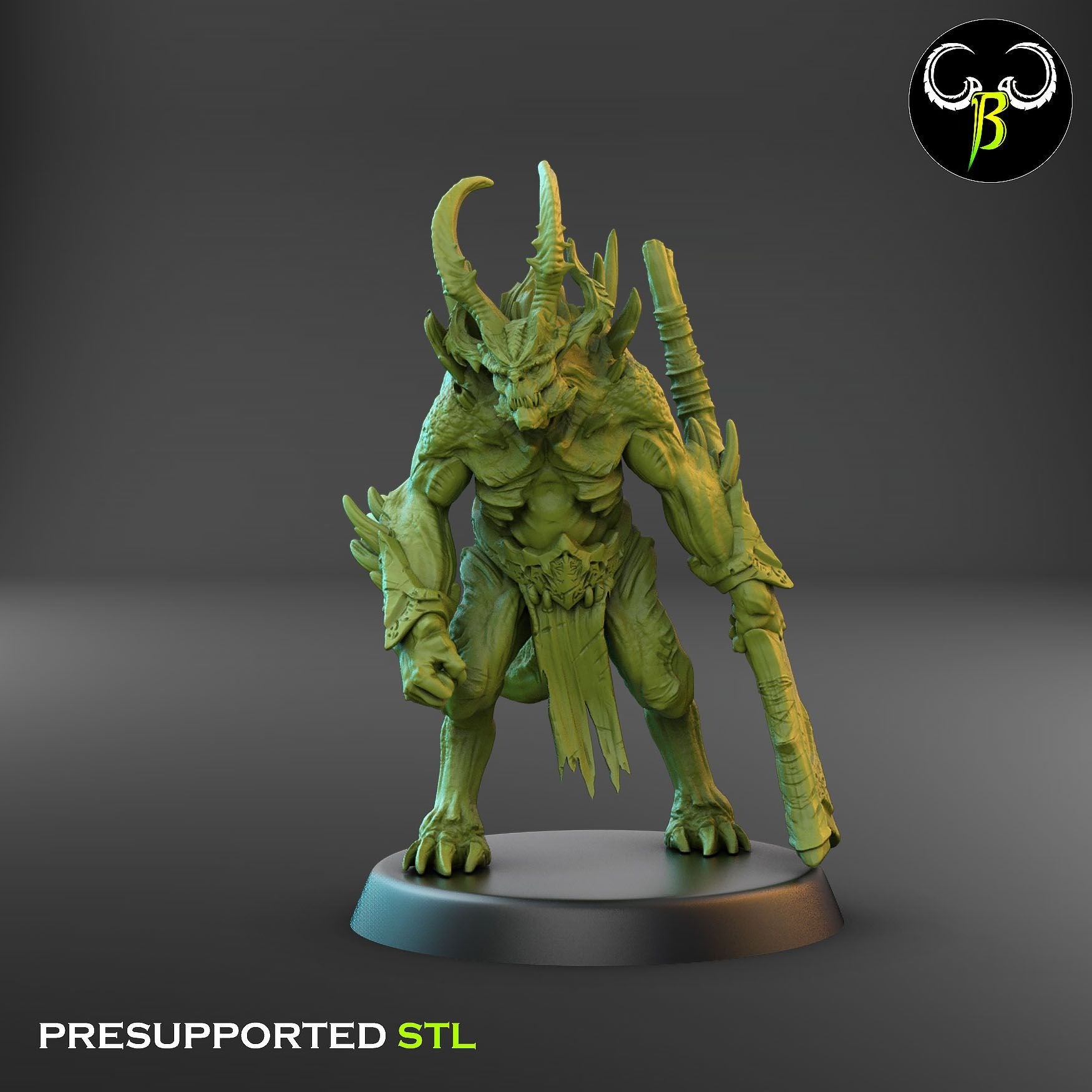 Gorebreaker Squad - Dark Legions - 3d Printed Miniature Sculpted by Clay Beast Creations