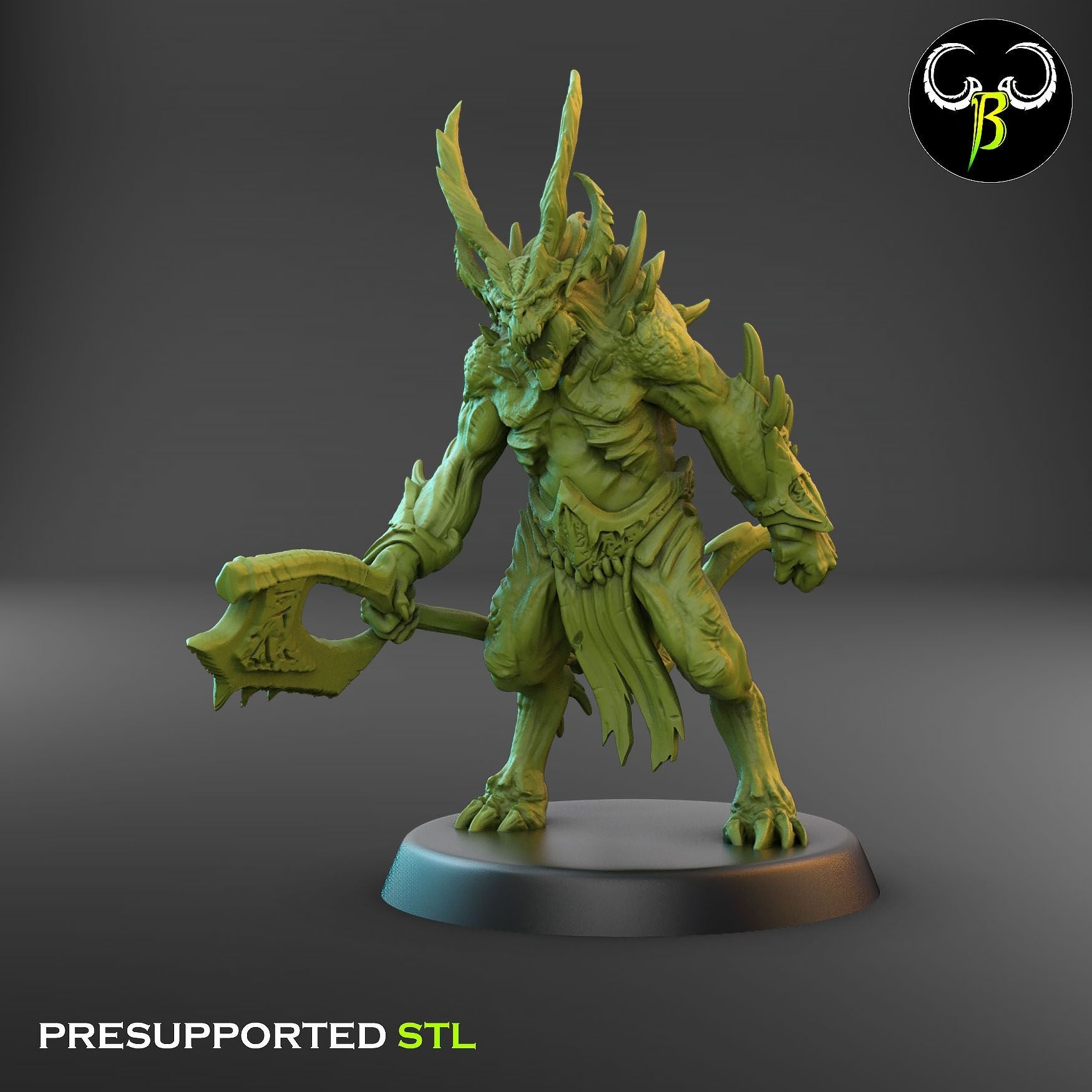Gorebreaker Squad - Dark Legions - 3d Printed Miniature Sculpted by Clay Beast Creations
