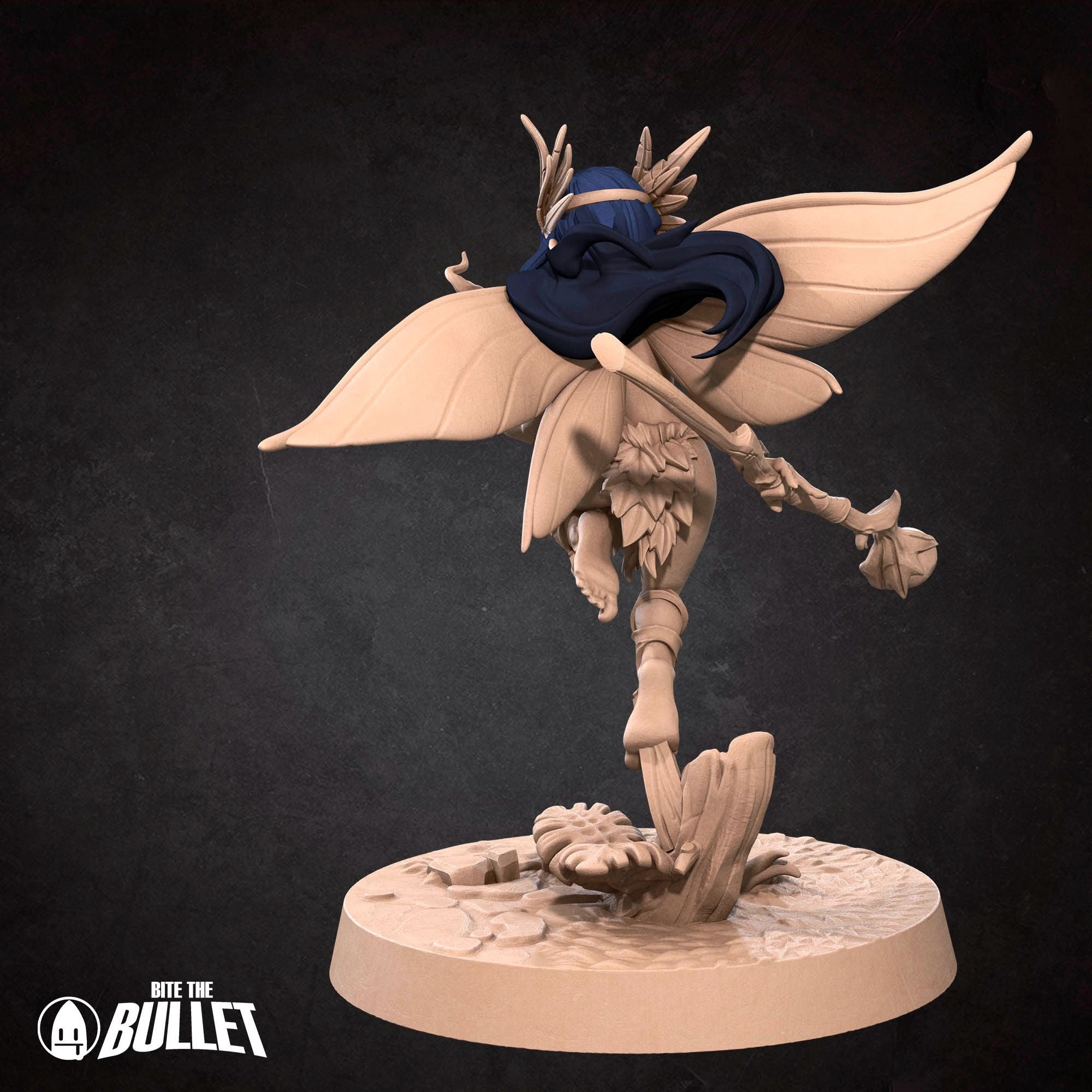 Pixie Druid - Pixies - 3d Printed Miniature sculpted by Bite the Bullet