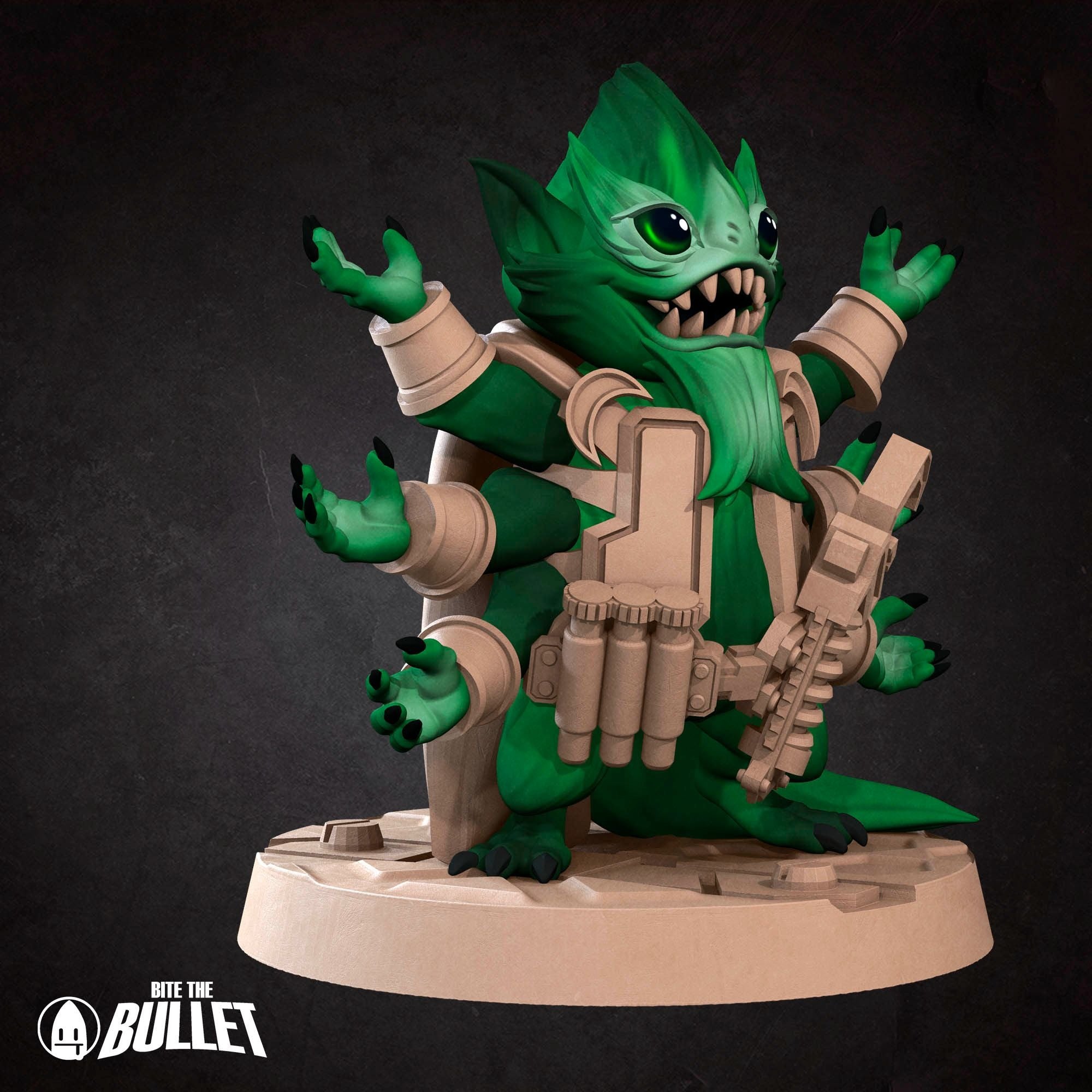 Furblin Soldier - Bullet Galaxy - 3d Printed Miniature sculpted by Bite the Bullet