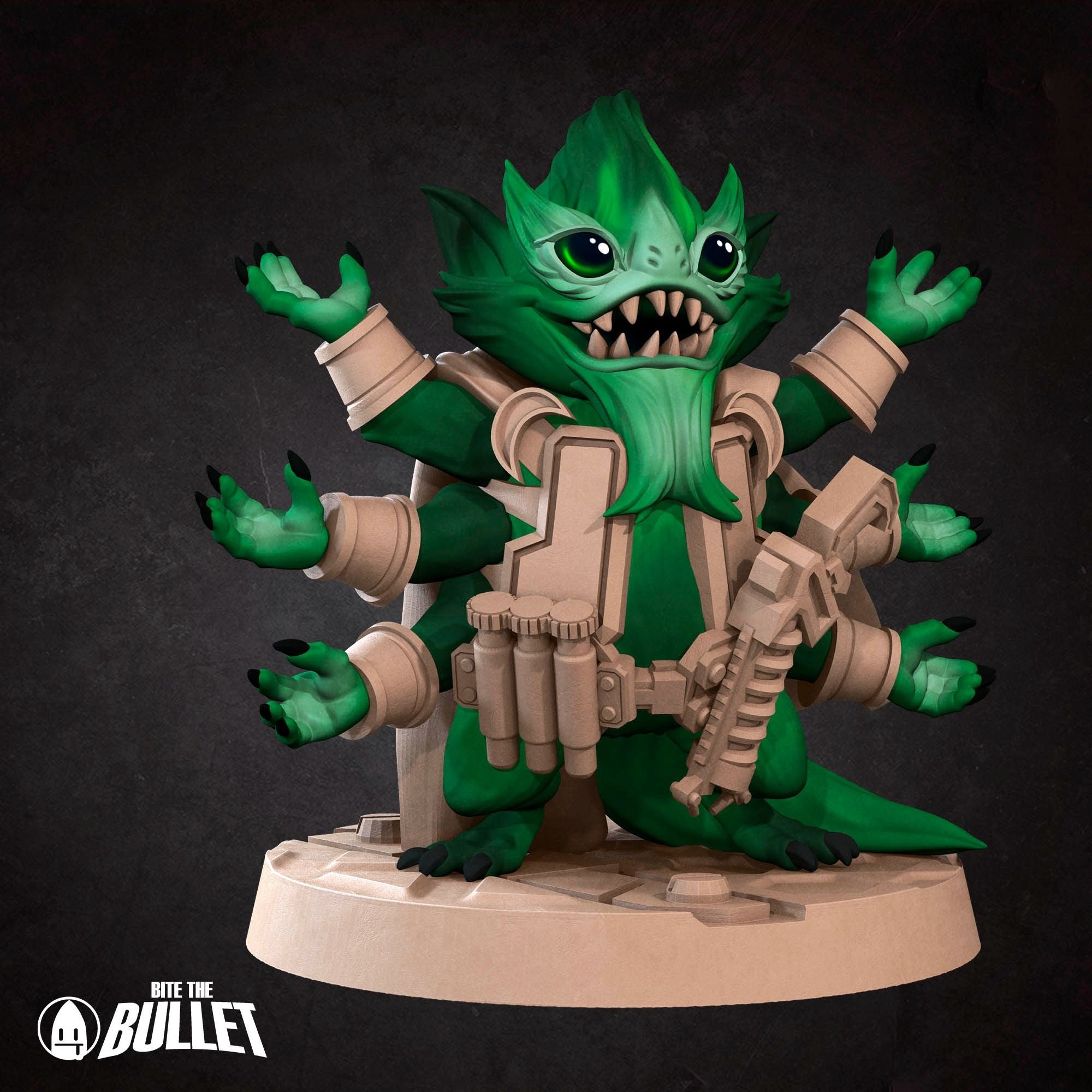 Furblin Soldier - Bullet Galaxy - 3d Printed Miniature sculpted by Bite the Bullet
