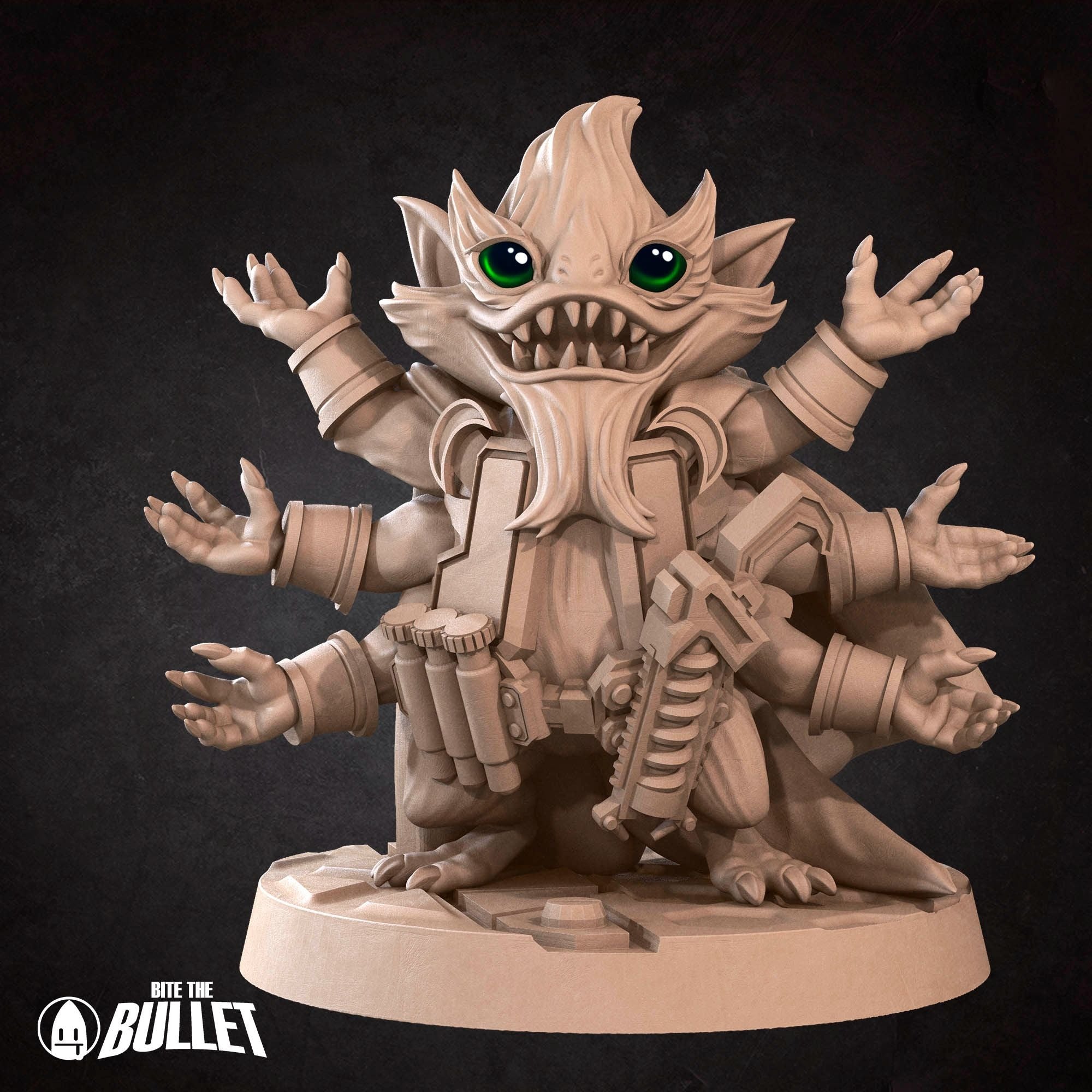 Furblin Soldier - Bullet Galaxy - 3d Printed Miniature sculpted by Bite the Bullet