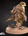 Hawkfolk Ranger - Grove Haven - 3d Printed Miniature sculpted by Bite the Bullet