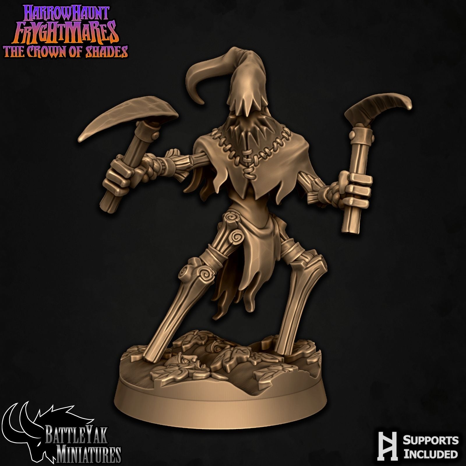 Harrowhaunt Shadowjacks - Harrowhaunt Fryghtmares - 3d Printed Miniature Sculpted by Battle Yak Miniatures