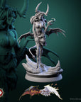 Darkheart Dames - Better the Devil You Know - 3d Printed Miniature Sculpted by White Werewolf Tavern