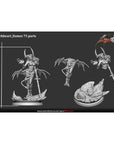 Darkheart Dame 75mm Scale Statuette - Better the Devil You Know - 3d Printed Miniature Sculpted by White Werewolf Tavern