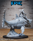 Cursed Pirate Captain Riding Shark